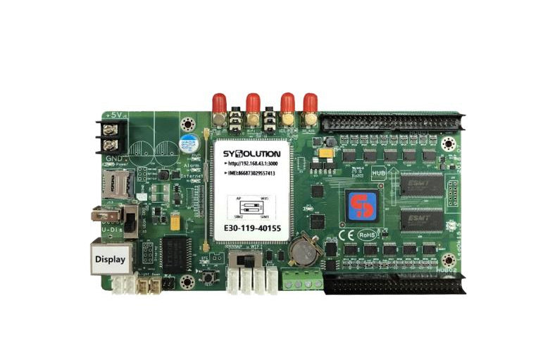 Sysolution E30 Cloud Platform For Taxi Top Screen LED controller card