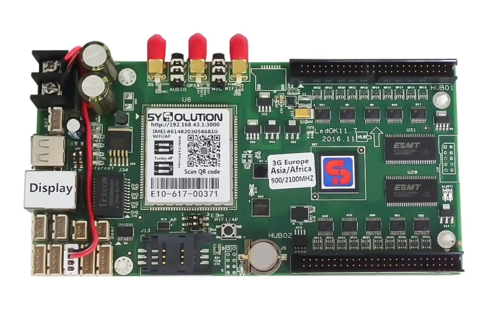 Sysolution E10 Andriod Integrate 4G/GPS/WIFI Wireless LED Module Controller Card