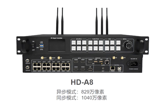 HUIDU HD-A8 Full Color 4K synchronous and asynchronous Led screen player
